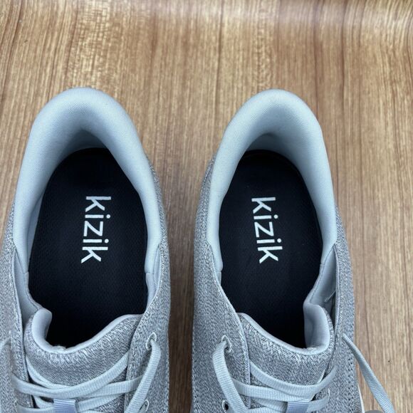 KIZIK PORTO MENS SZ 10.5 Sneakers SHOES WOMAN SZ 12 IN ALLOY HEATHER UNISEX EUC - Picture 7 of 8